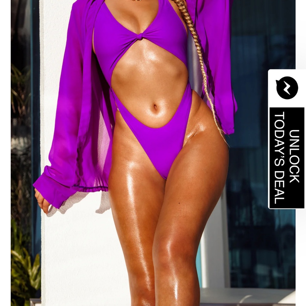 Chic Purple Bikini Set